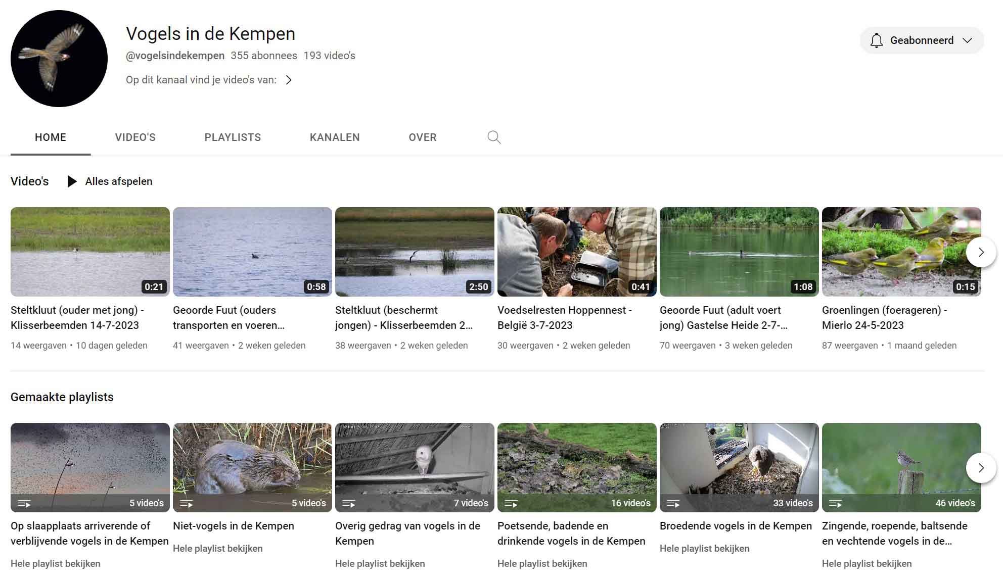 videokanaal   uiterlijk beginpagina