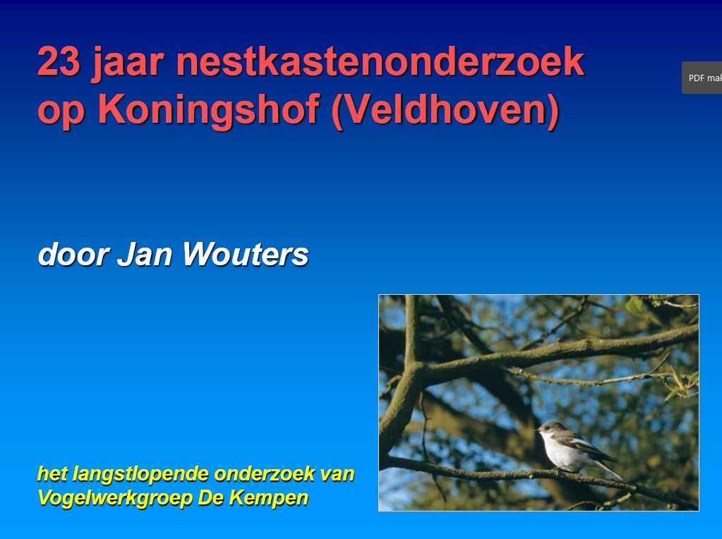 VWGK2000Koningshof nestkasten 1978 2000 lezing cover